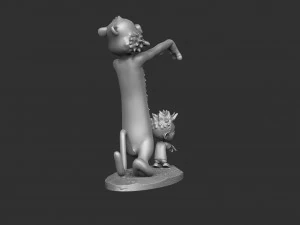Calvin e Hobbes halloween para impress&atilde;o 3D stl Modelo de Impressão 3D