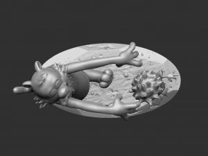 Calvin e Hobbes halloween para impress&atilde;o 3D stl Modelo de Impressão 3D
