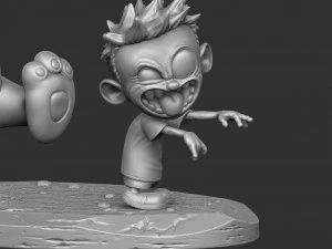 Calvin e Hobbes halloween para impress&atilde;o 3D stl Modelo de Impressão 3D