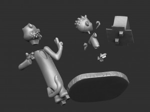 CALVIN AND HOBBES FOR 3D PRINT STL 3D Print Model