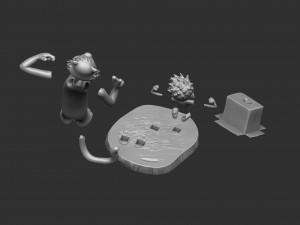 CALVIN AND HOBBES FOR 3D PRINT STL 3D Print Model