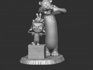 CALVIN AND HOBBES FOR 3D PRINT STL 3D Print Model