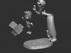 CALVIN AND HOBBES FOR 3D PRINT STL 3D Print Model