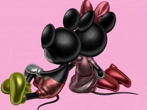 Mickey and Minnie mouse for 3d print STL 3D Print Model