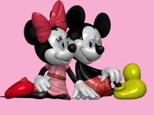 Mickey and Minnie mouse for 3d print STL 3D 프린트 모델