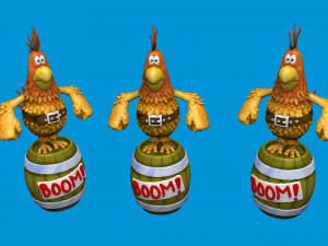 Captain Flint parrot for 3D printing STL 3D 모델