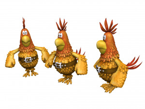 Captain Flint parrot for 3D printing STL 3D 모델