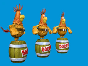 Captain Flint parrot for 3D printing STL 3D Model