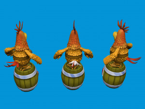 Captain Flint parrot for 3D printing STL 3D 모델