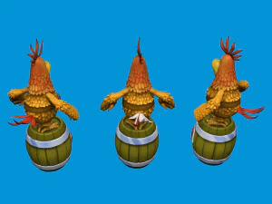 Captain Flint parrot for 3D printing STL 3D Model