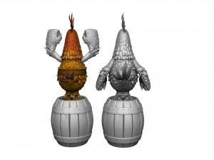 Captain Flint parrot for 3D printing STL 3D 모델
