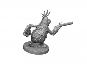 Captain Flint parrot for 3D printing STL 3D 모델
