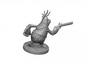 Captain Flint parrot for 3D printing STL 3D Model