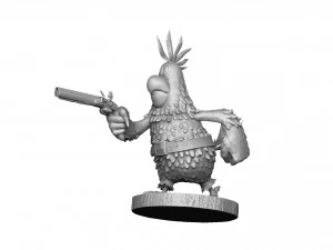 Captain Flint parrot for 3D printing STL 3D Model