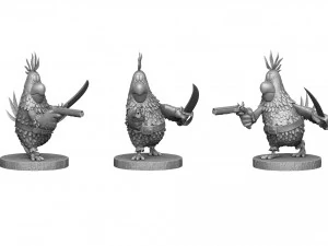 Captain Flint parrot for 3D printing STL 3D Model