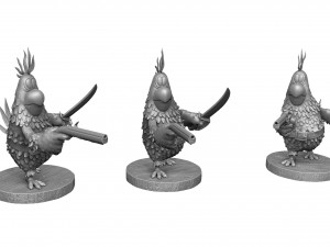 Captain Flint parrot for 3D printing STL 3D 모델