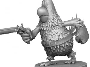 Captain Flint parrot for 3D printing STL 3D Model