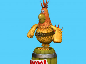Captain Flint parrot for 3D printing STL 3D Model