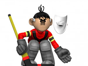 GOALKEEPER FOR 3D PRINT STL ASSEMBLE SEVERAL OPTIONS 3D Print Model