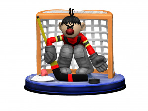GOALKEEPER FOR 3D PRINT STL ASSEMBLE SEVERAL OPTIONS 3D Принт Модель