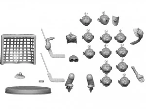 GOALKEEPER FOR 3D PRINT STL ASSEMBLE SEVERAL OPTIONS 3D Print Model