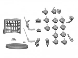 GOALKEEPER FOR 3D PRINT STL ASSEMBLE SEVERAL OPTIONS 3D Print Model