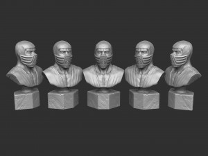 SUB-ZERO 1995 BUST FOR 3D PRINT STL 3D प्रिंट मॉडल
