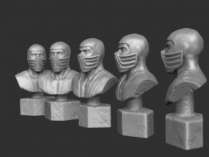 SUB-ZERO 1995 BUST FOR 3D PRINT STL 3D प्रिंट मॉडल