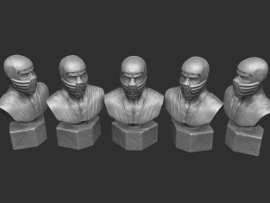 SUB-ZERO 1995 BUST FOR 3D PRINT STL 3D प्रिंट मॉडल