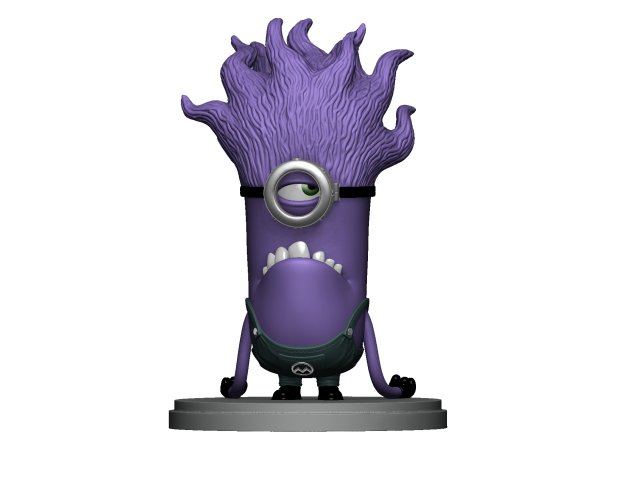 PURPLE MUTATED MINION FOR 3D PRINTING STL 3D प्रिंट मॉडल .c4d .max .obj .3ds .fbx .stl .blend 