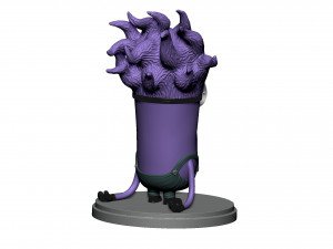 PURPLE MUTATED MINION FOR 3D PRINTING STL 3D प्रिंट मॉडल