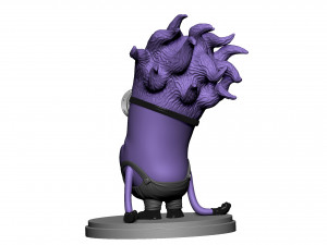 PURPLE MUTATED MINION FOR 3D PRINTING STL Modèles 3D en vedette