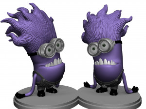 PURPLE MUTATED MINION FOR 3D PRINTING STL Modèles 3D en vedette