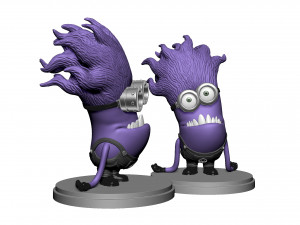 PURPLE MUTATED MINION FOR 3D PRINTING STL Modèles 3D en vedette
