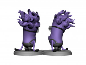 PURPLE MUTATED MINION FOR 3D PRINTING STL Modèles 3D en vedette