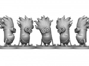 PURPLE MUTATED MINION FOR 3D PRINTING STL Modèles 3D en vedette