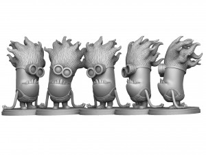 PURPLE MUTATED MINION FOR 3D PRINTING STL Modèles 3D en vedette
