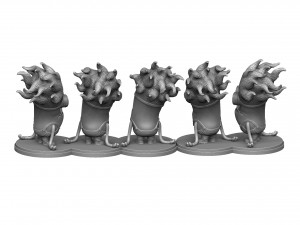 PURPLE MUTATED MINION FOR 3D PRINTING STL Modèles 3D en vedette