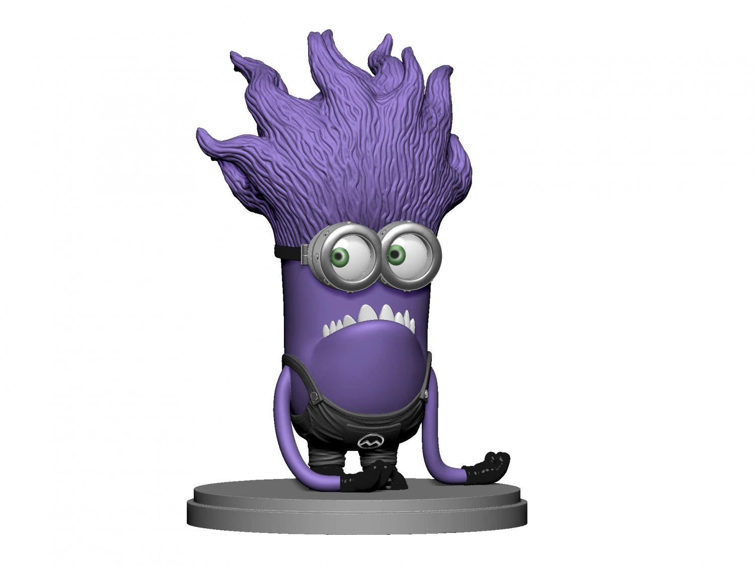 PURPLE MUTATED MINION FOR 3D PRINTING STL 3D Print Model .c4d .max .obj .3ds .fbx .stl .blend
