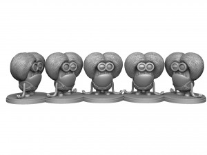 PURPLE MUTATED MINION FOR 3D PRINTING STL Model do druku 3D