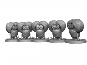 PURPLE MUTATED MINION FOR 3D PRINTING STL Model do druku 3D