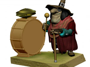 Blind David Pew for 3d print STL 3D Print Model