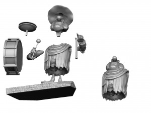 Blind David Pew for 3d print STL Model Cetak 3D