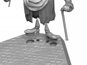 Blind David Pew for 3d print STL Model Cetak 3D