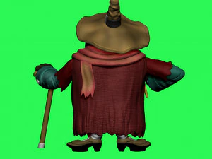 Blind David Pew for 3d print STL 3D Print Model