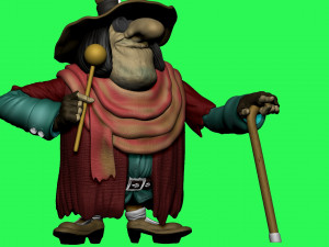 Blind David Pew for 3d print STL Model Cetak 3D