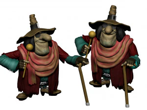 Blind David Pew for 3d print STL 3D Print Model