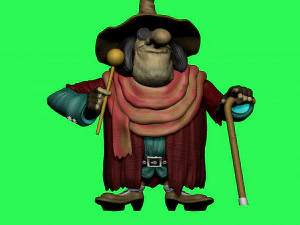 Blind David Pew for 3d print STL 3D Print Model