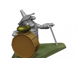Blind David Pew for 3d print STL Model Cetak 3D