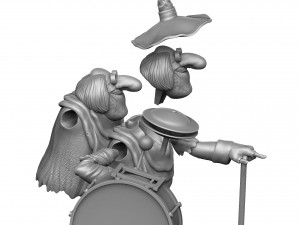 Blind David Pew for 3d print STL Model Cetak 3D